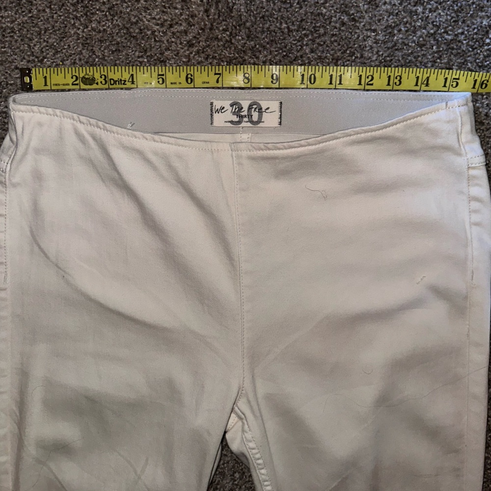 We The Free Penny Pull on Bell Bottom White Jeans - Picture 3 of 6